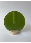 Kerek váza almazöld színben 13 cm