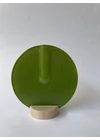 Kerek váza almazöld színben 13 cm