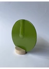 Kerek váza almazöld színben 13 cm