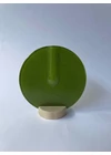 Kerek váza almazöld színben 13 cm