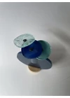 Kerek váza szet, sötétkék színállásban 13 cm