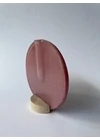 Kerek váza rózsaszín színben 13 cm