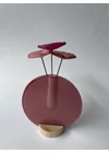 Kerek váza szet, rózsaszín színállásban 13 cm