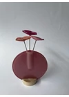 Kerek váza szet, rózsaszín színállásban 13 cm