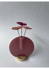 Kerek váza szet, rózsaszín színállásban 13 cm