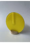 Kerek váza sárga színben 13 cm