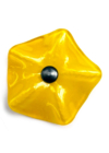 Kis méretű üveg csillagvirág beltérre citromsárga színben 43 cm -es rozsdamentes acélszáron