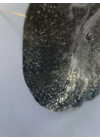 Kültéri 18 cm átmérőjű fekete-ezüst üvegvirág