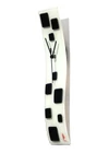 Patchy fehér-fekete falióra 10x41 cm