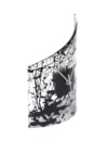 Natural transzparens-fekete asztali óra 21x26 cm
