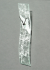 Natural transzparens-fehér falióra 10x41 cm