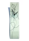 Geo fehér-fekete falióra 10x41 cm