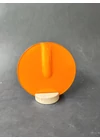 Kerek váza narancs színben 13 cm