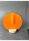 Kerek váza narancs színben 13 cm