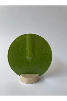 Kerek váza almazöld színben 13 cm