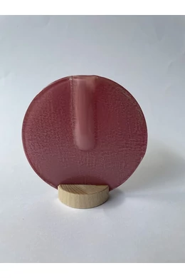 Kerek váza rózsaszín színben 13 cm