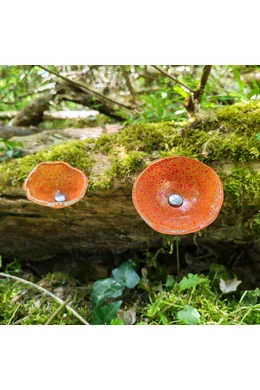 Közepes méretű üveg kála virág kültérre transzparens, narancssárga, piros színben