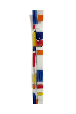 Czesko vörös-kék falióra 12x115 cm