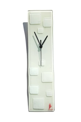 Patchy fehér-fehér falióra 10x41 cm