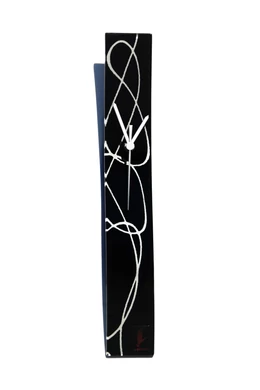 Geo fekete-fehér falióra 6x41 cm