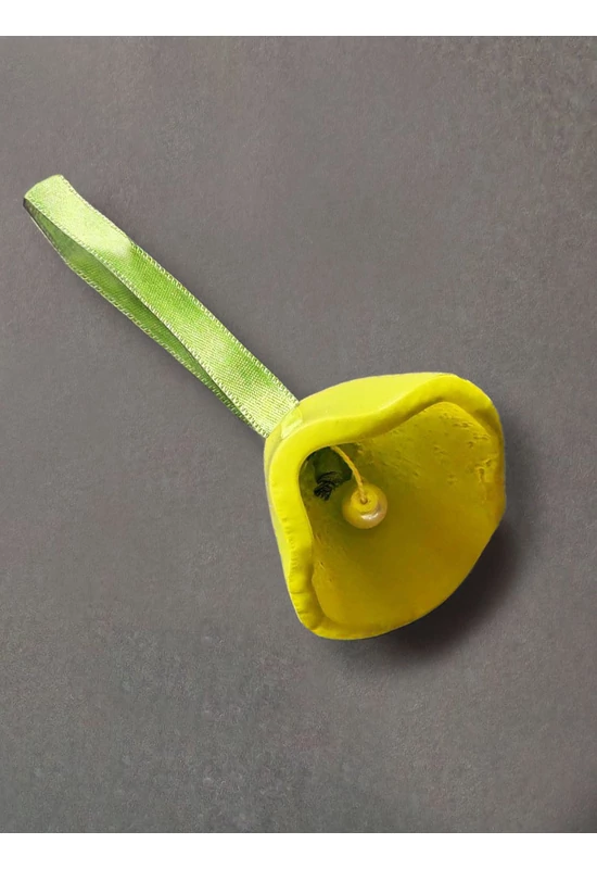 Nagy méretű üveg harang almazöld színben