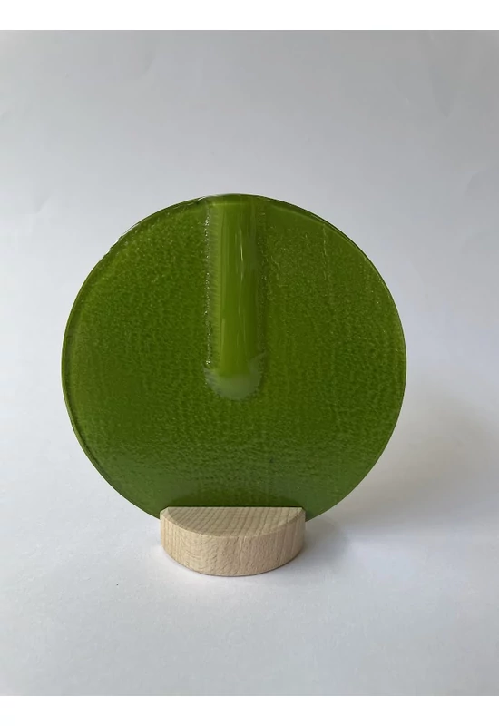 Kerek váza almazöld színben 13 cm