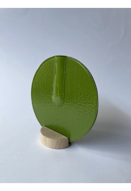 Kerek váza almazöld színben 13 cm