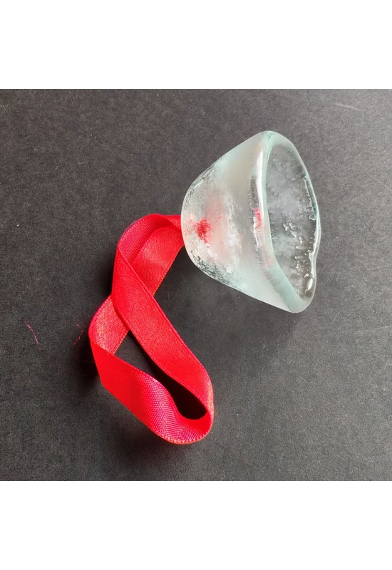 Nagy méretű üveg harang transzparens színben