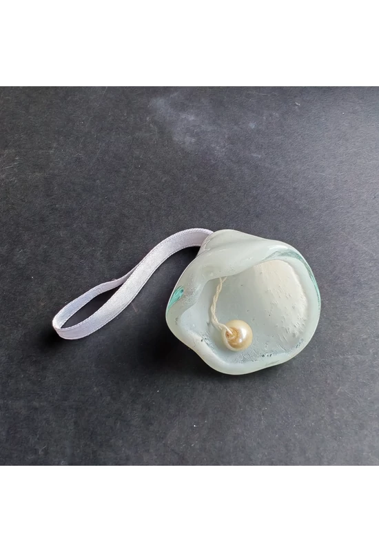 Nagy méretű üveg harang fehér színben