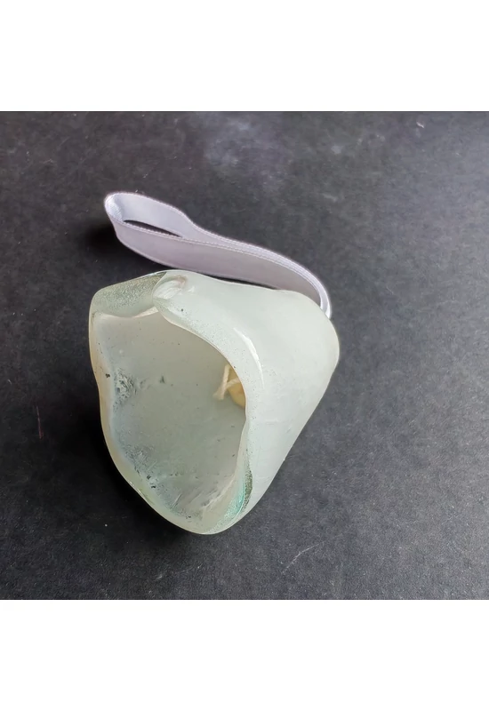 Nagy méretű üveg harang fehér színben