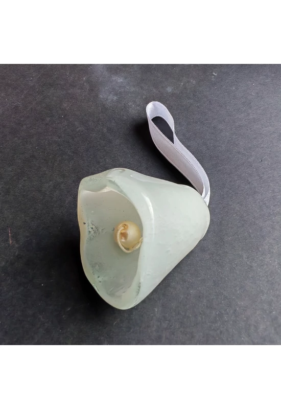 Nagy méretű üveg harang fehér színben