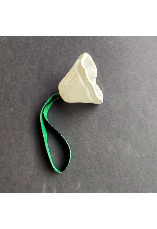 Nagy méretű üveg harang fehér színben