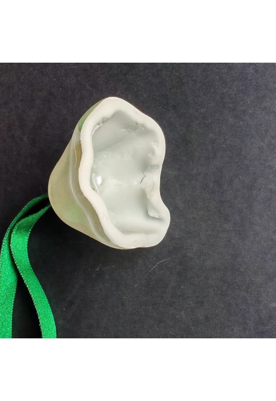 Nagy méretű üveg harang fehér színben