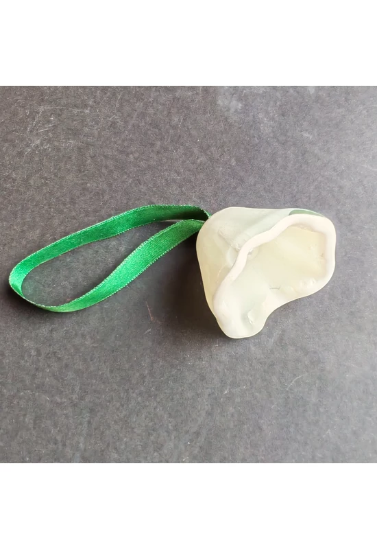 Nagy méretű üveg harang fehér színben