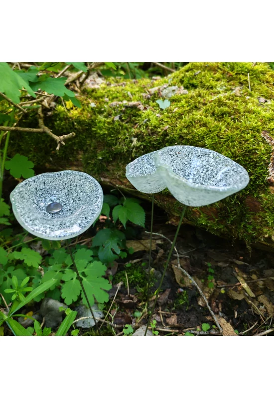 Közepes méretű üveg kála virág kültérre transzparens, fehér, fekete színben