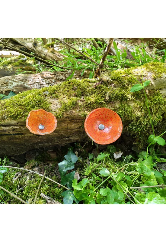 Közepes méretű üveg kála virág kültérre transzparens, narancssárga, piros színben