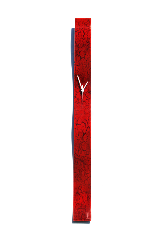 Crackled piros falióra 8x98 cm