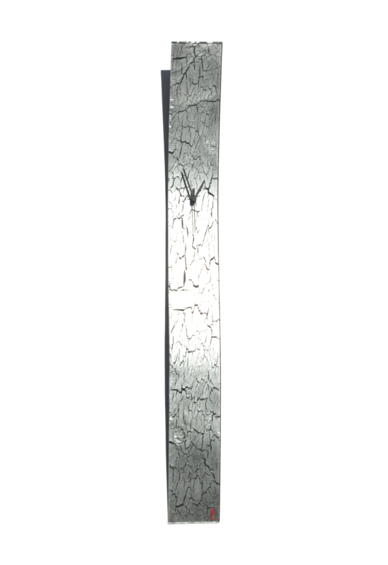 Crackled ezüst falióra 12x115 cm