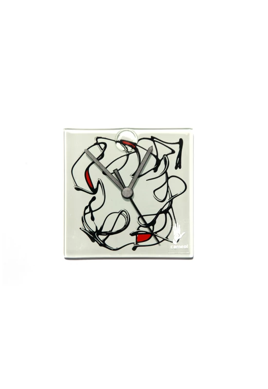 Miro fehér-piros falióra 13x13 cm