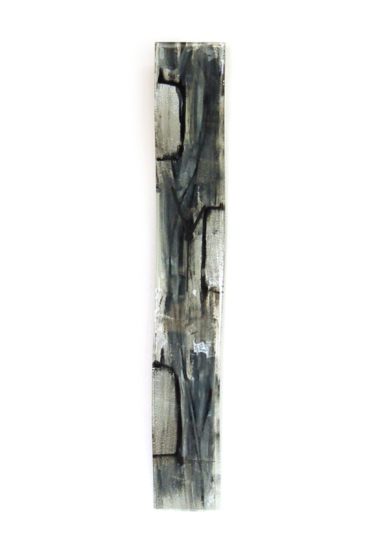Amasonas szürke-ezüst falióra 10x70 cm