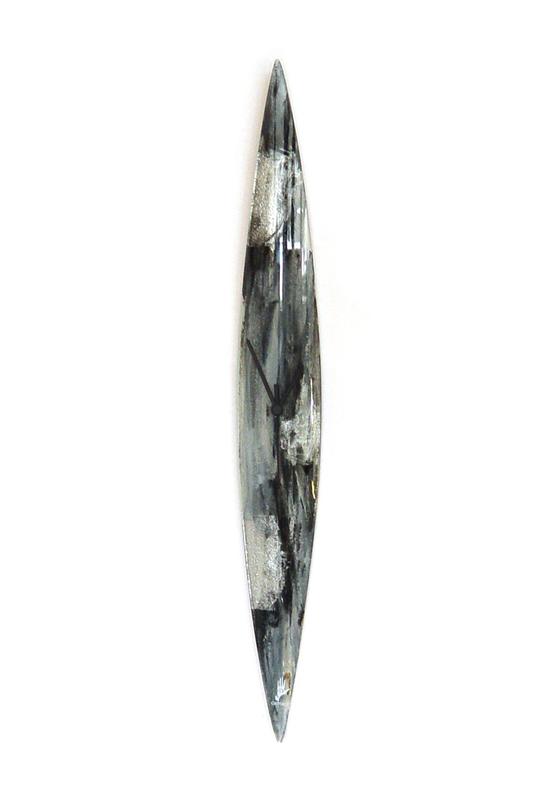 Amasonas szürke-ezüst falióra 10x74 cm