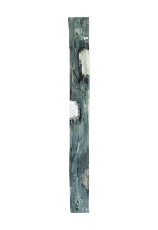 Amasonas szürke-ezüst falióra 12x115 cm