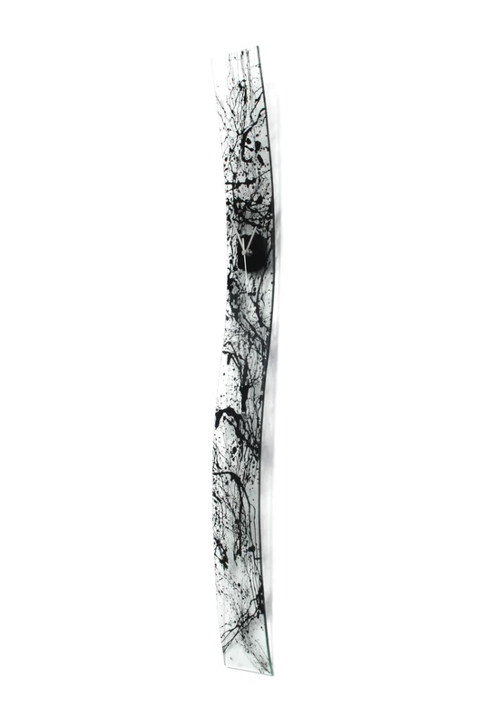 Natural transzparens-fekete falióra 12x115 cm