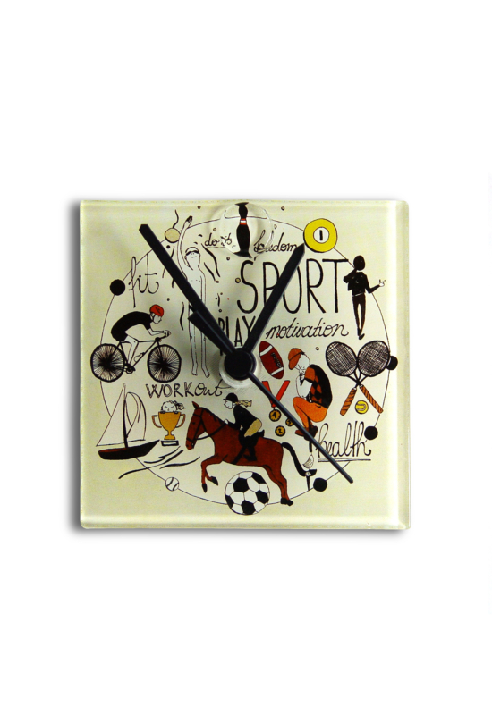 Graficity sport falióra 13x13 cm