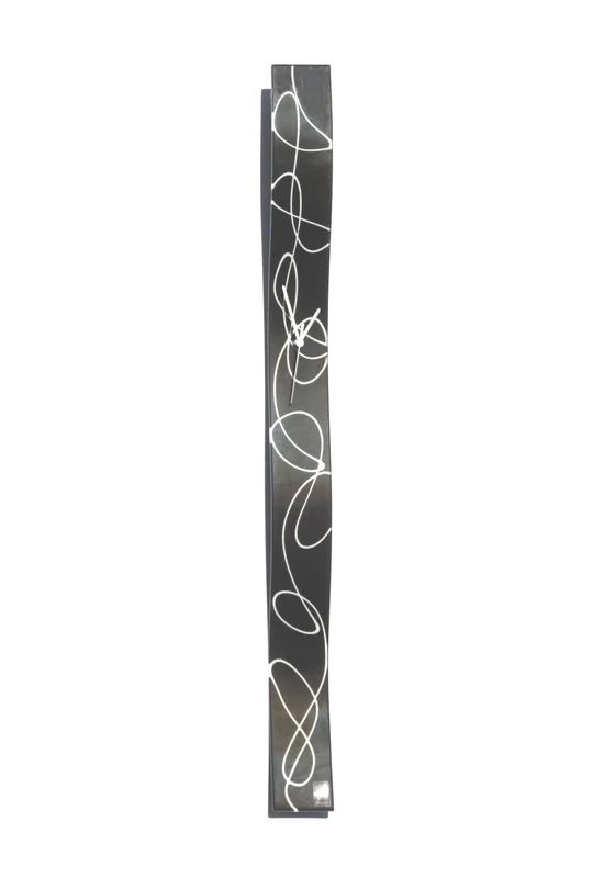 Geo fekete-fehér falióra 8x98 cm