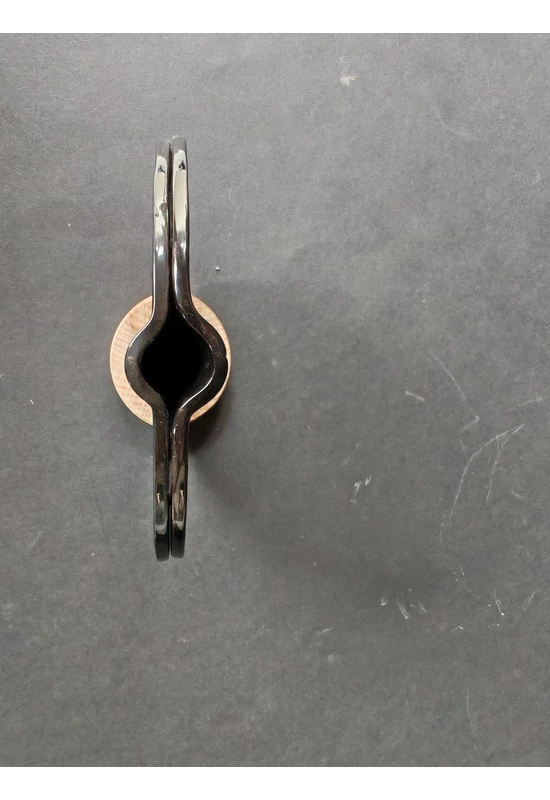 Kerek váza fekete színben 13 cm